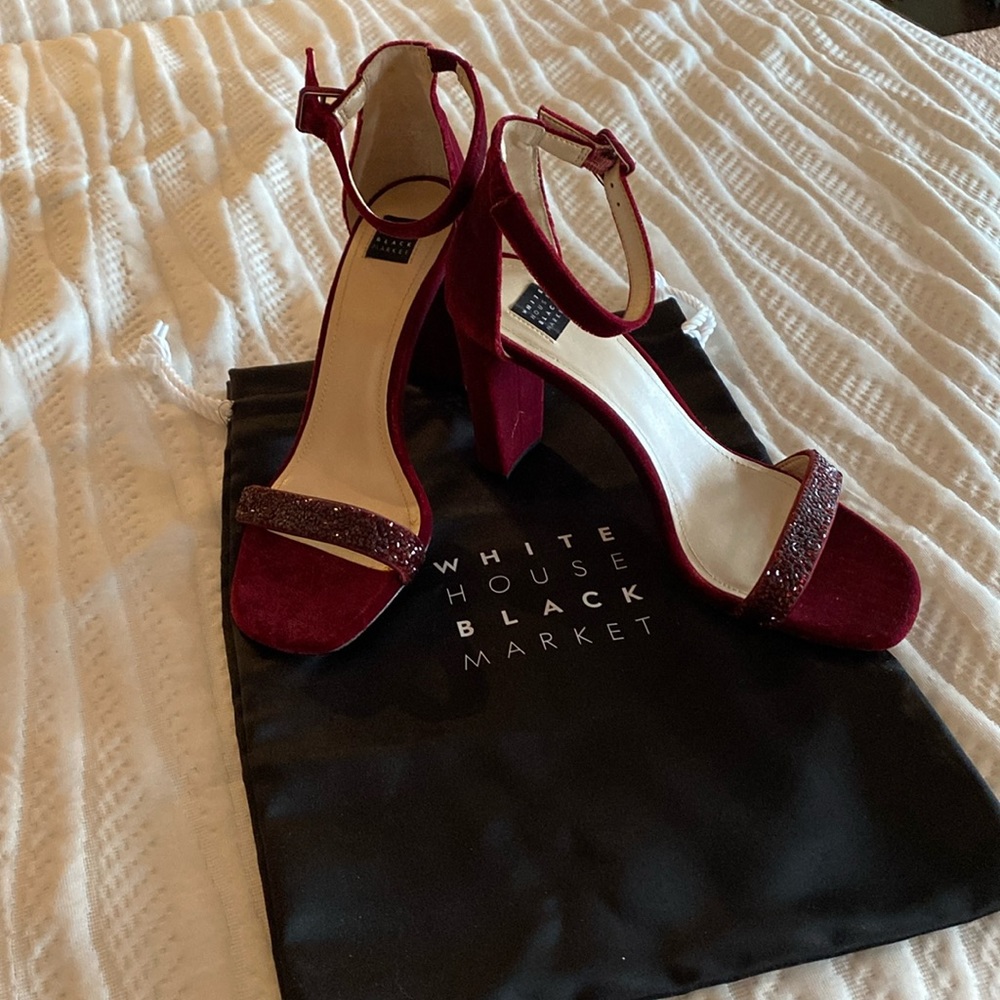 White House Black Market shoes. Never worn. With dust bag.